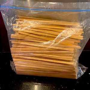 HUGE ziplock bag of craft stix/ coffee stir stix